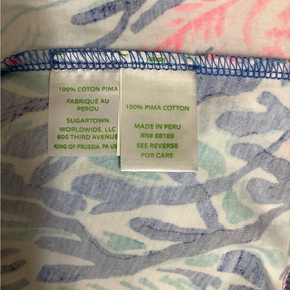 EUC Lilly Pulitzer Kristen Swing Dress Multi Jet Stream Lattice Blue Pink - L - Picture 10 of 12